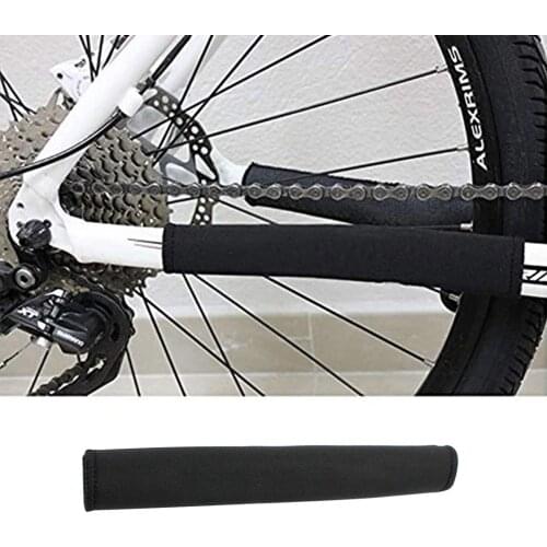 2pcs Cycling Black Bicycle Chain Care Protective Cover Bike Frame Chain Stay Posted Protector MTB Bike Chain Care Guard Cover