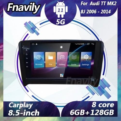 Fnavily 8.4'' Android 11 Car Radio For Audi TT MK2 8J 2006 - 2014 Car Dvd Player GPS Navigation video DSP screen multimedia DSP
