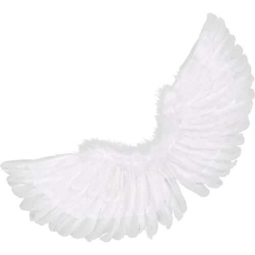 Kid Adult White Feather Angel Wings Masquerade Carnival Festival Cosplay Party Stage Performance Costume Fairy Wings Accessories