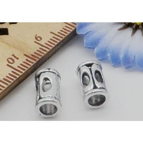 Free Ship 200PCS Tibetan Silver Big Hole Spacer Beads Fit Jewelry Making13.5x7mm