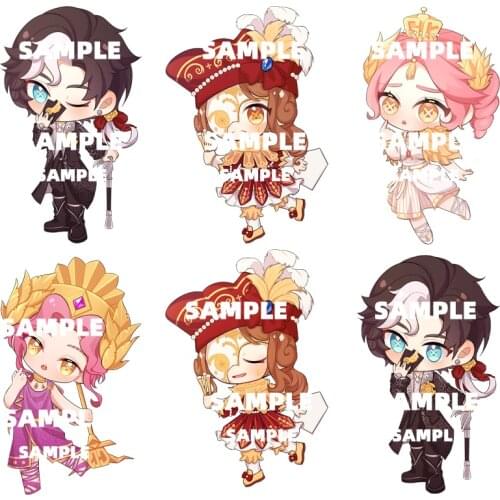 Anime Identity V Joseph Desaulniers Keychain Stand Figure Model Plate Toys Cosplay Collection Cartoon Desk Decor Keyring Gifts