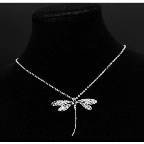 Insects Dragonfly Pendant Necklace 24 inches Chain Necklace For Women Necklace Jewelry Gift