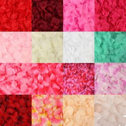 500/1000/3000pcs Artificial Dried Flower Silk Rose Petals Leaves Party Birthday Event Wedding Supplies Favor White Pink Red 5z