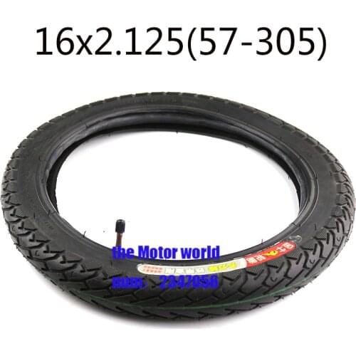 Free shipping high quality 16*2.125 inche inner tube and tyre fits Many Gas Electric Scooters and e-Bike