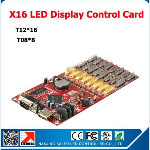Kaler Kaler X16 Moving Text LED Control Card Support Multi-language Programmable Display Controller support 256x9999pixel