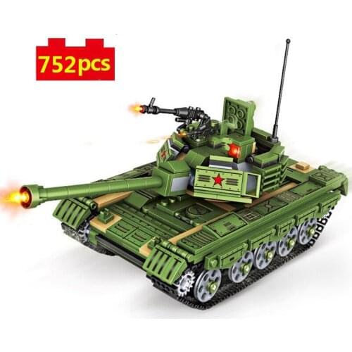 Military Series World War II Japanese Type 95 tank Soldier weapon DIY Model Building Blocks Bricks Toys Gifts