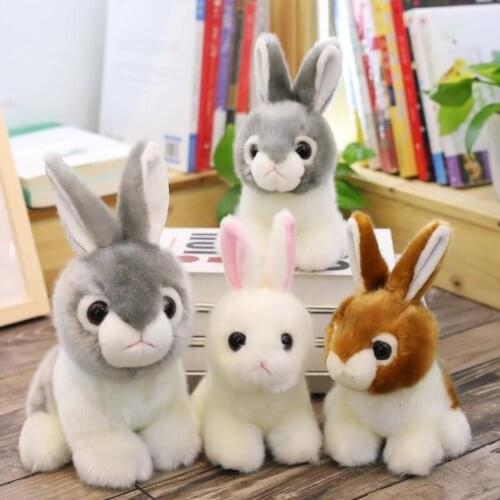 PUNIDAMAN rabbit plush toy stuffed soft doll cute Simulation plush rabbit baby kids birthday christmas gift
