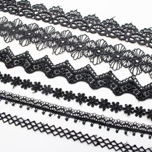 Lucia crafts 2yards Embroidery Trim Lace Ribbon DIY Garment Hair Accessories Embroidered Ribbon N0708