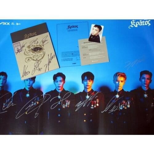 VIXX autographed signed mini 3rd album KRATOS CD+photobook new korean version 11.2016