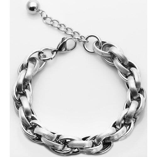 Mens Bracelet Titanium Steel Domineering Fitness Bracelet Jewelry Multi-faceted Fashion Trend Bracelet