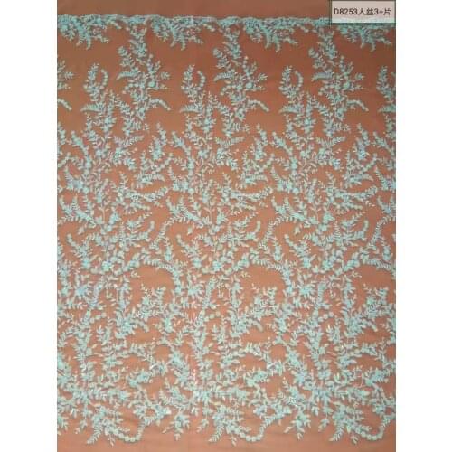 Wholesale Luxury Sequins Embroidery Lace Wedding Dress Fabric Nigerian Textile African Trimming Lace 10 Yards/ lot