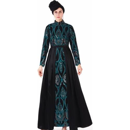 Sequin New Khimar Abaya Turkish 2019 Muslim Prayer Burqa Fashion Robe Caftan Marocain De Soir E Ropa Mujer Arabe Embroidery East