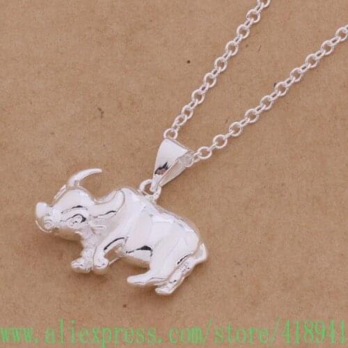 Silver Plated Necklace Silver Plated fashion jewelry pendant /blcakcja arvajjca AN370