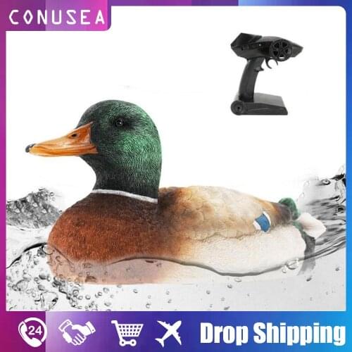 Rc Boat 2.4G Radio Remote Control Toys Animal Duck 2 In 1 Remote Model Mini Ship15Km/h Racing Boat for Kids Boys Children Gift