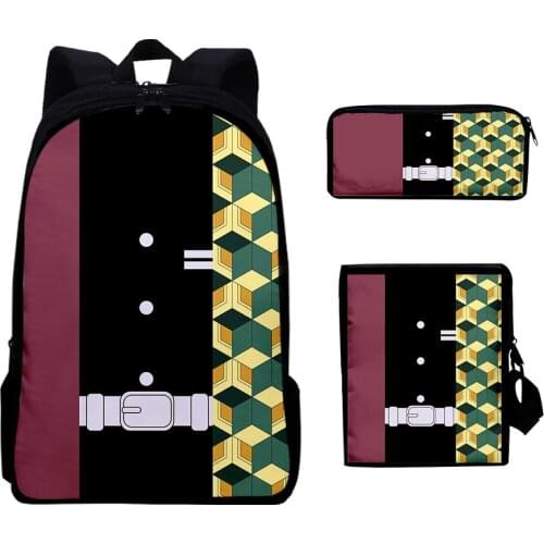 Demon Slayer Cosplay Backpacks Men Women Teenage Students School Bags Kimetsu No Yaiba Tomioka Giyuu Boys Girls Costume Bags