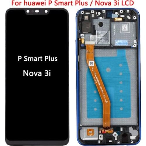 AAA+ LCD Touch Screen For HuaWei P Smart Plus LCD Display With Frame INE-LX1 L21 For Huawei Nova 3i LCD Display Screen Assembly