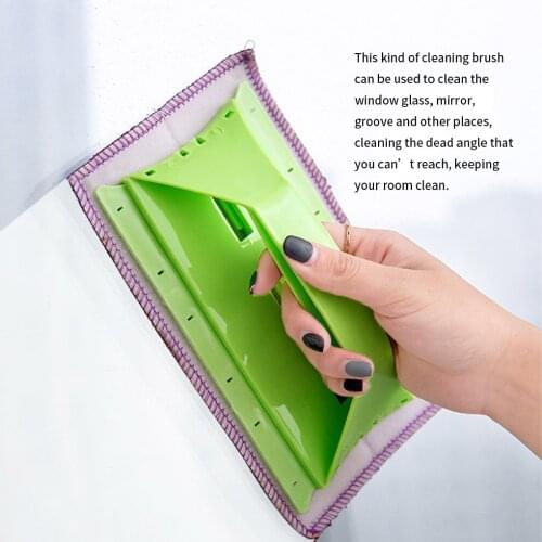 Groove Cleaning Brush For Cleaning Windows Wipe Glass Groove Cleaning Brush Washing Windows Sill Gap Track Brush Cleaning Tools