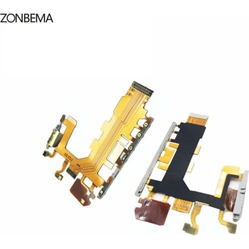 ZONBEMA 20pcs/lot High Quality For Sony Xperia Z2 D6503 D6502 D6543 Power Button Microphone Flex Cable Volume Switch Flex Cable
