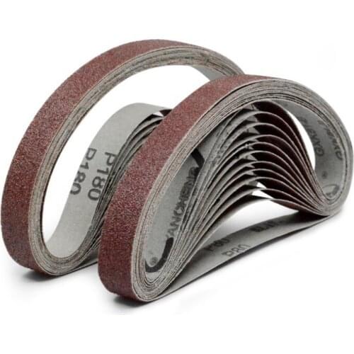 20PCS Sanding Belts 60-1000 Grits For Type 15 25 Angle Grinder Machine Sandpaper Sander Abrasive Tool Wood Soft Metal Polishing