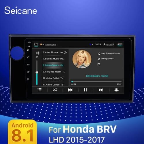 Seicane Android 8.1 9 inch 2 Din Car Radio GPS Multimedia Unit Player For 2015 2016 2017 Honda BRV LHD support Carplay DVR OBD