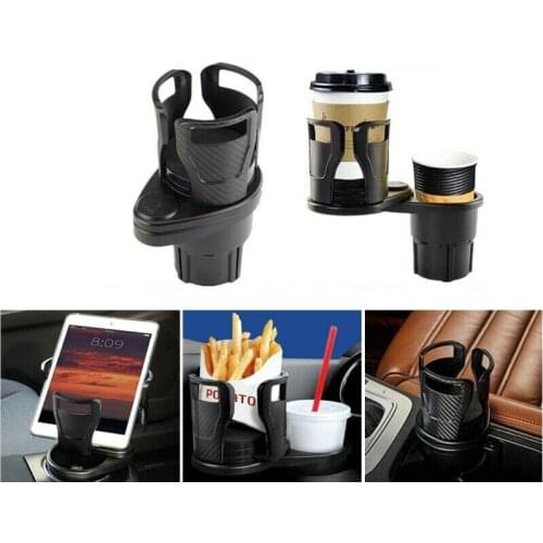 Car Drinking Bottle Holder 360 Degrees Rotatable Water Cup Holder Sunglasses Phone Organizer Storage Car Interior Accessories