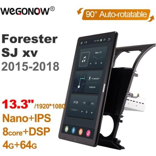 Tesla Style PX6 13.3" Android 10.0 Car DVD Player Auto Rotatable Navigation GPS For Subaru Forester SJ xv 2012-2015 Stereo Radio