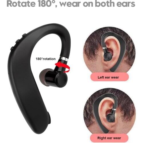 Bluetooth 5.0 Headphones Handsfree Wireless Earphone Business Headset for Drive Call Sports Earphones for Smartphones