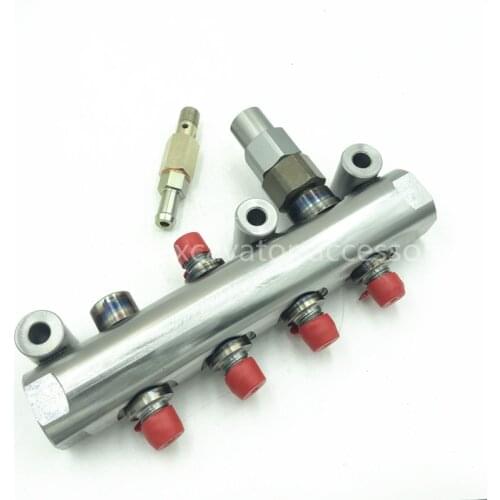 C6.4 Engine Fuel Common Rail E320D Excavator Engine Parts 438-3416 4383416 323D C6.6 Engine Common Rail Fuel System