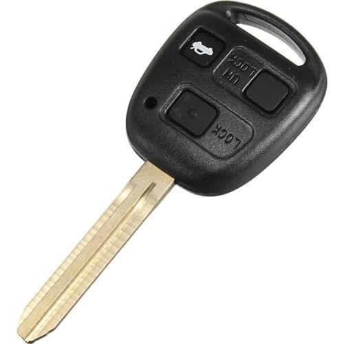 3 Buttons Car Remote Key Case Fob Cover Button Key Case For Toyota Avensis Corolla Yaris Rav4