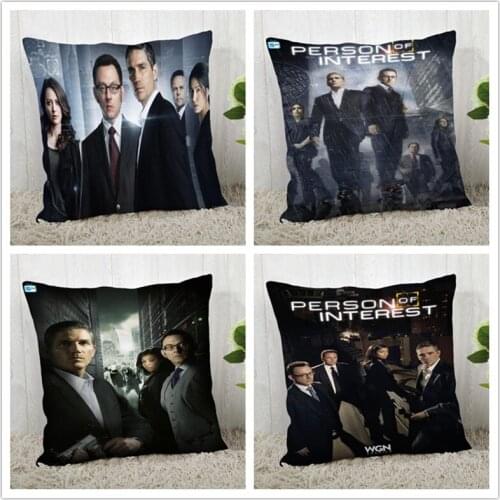 Custom Person of Interest Pillow Case Polyester Decorative Pillowcase zipper Pillow Case Pillowcase Cover 40*40cm drop shipping