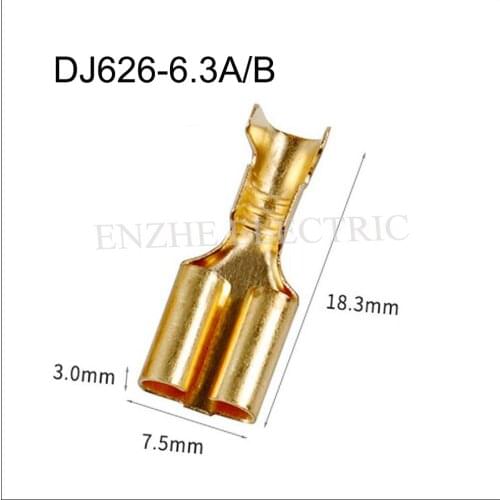 DJ626-6.3A/B auto Harness terminal car male female cable housing Connector automotive plug Copper needle