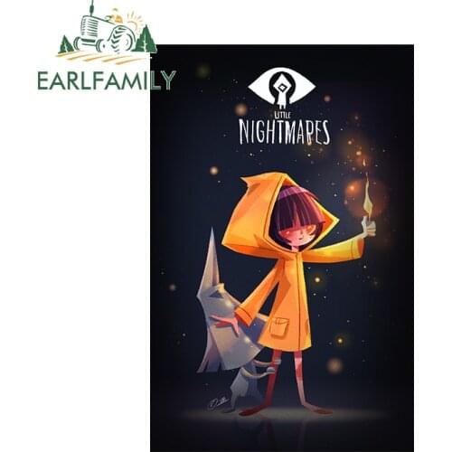 EARLFAMILY 13cm x 8.4cm for Little Nightmare Fire Decal Vinyl Car Stickers Waterproof Occlusion Scratch Air Conditioner Decor