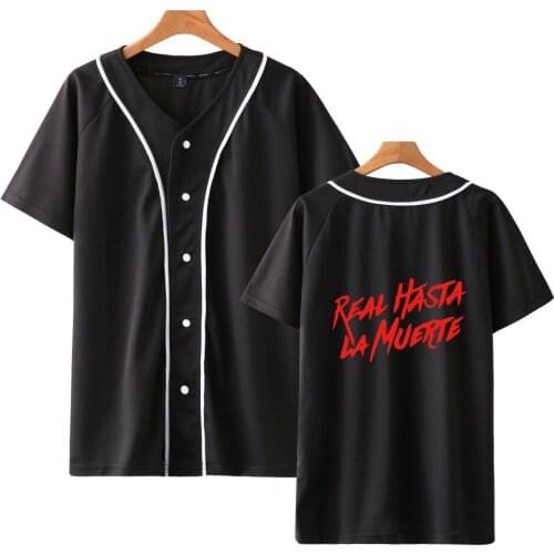 Popular Anuel AA Real Hasta La Muerte Baseball Tshirt Women Men Summer Short Sleeve T-shirts Fashion Kpop Tees T Shirt