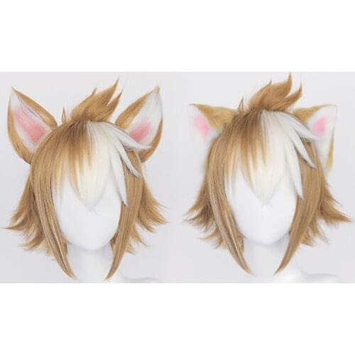 Game Genshin Impact cosplay props rebels gorou cosplay wig for Halloween Carnival Party Events Anime Adult COS Christmas Gift