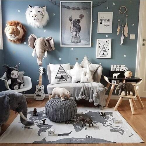 Explosive 90*140cm Adventure World Map Game Mat Crawling Mat Baby Earth Game Mat Childrens Room Decoration Mat