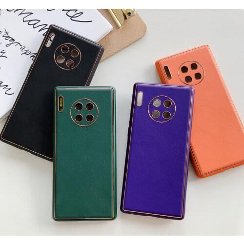 Candy Colors Leather Cortex Texture Case For Huawei Mate 30 40 Pro P30 P40 Pro P30pro Phone Cases For Mate40 Pro Soft Cover