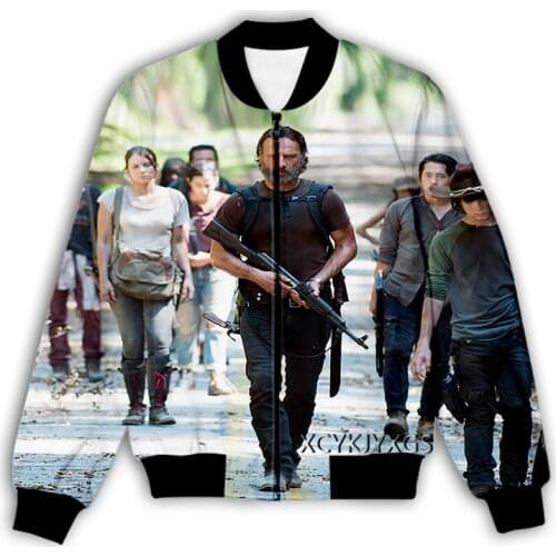 New Men/Women 3D Printed The Walking Dead Season 10 Casual Jacket Fashion Streetwear Men Loose Sporting Jacket & Coat Q02