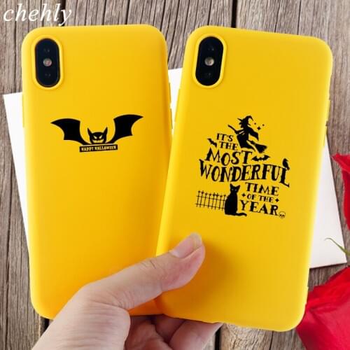 Halloween Phone Case for iPhone X XR XS Max 8 7 6 S Plus Funny pumpkin Cases Soft Silicone Fitted Cell Phone Accessories Covers