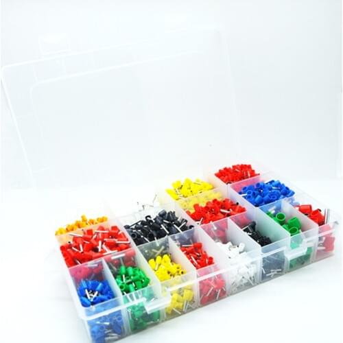 7 color 6 value 2120pcs/lot Bootlace Ferrules kit set Wire Crimp Connector Insulated Cord Pin End Terminal