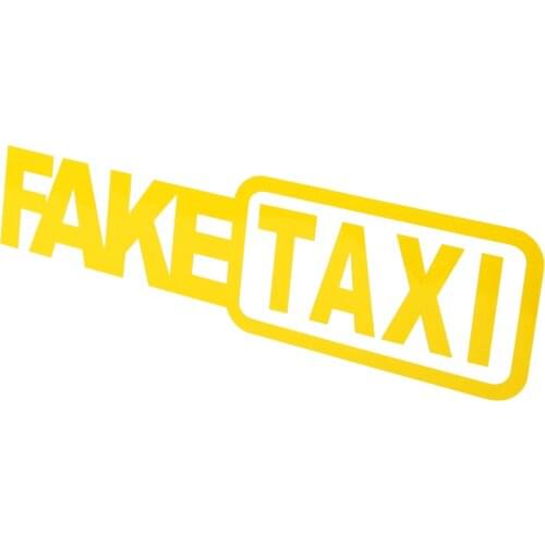 FAKE TAXI Funny Car Sticker Decal Car Styling for Renault Duster Clio DACIA 3 Twingo Logan Sandero Modus
