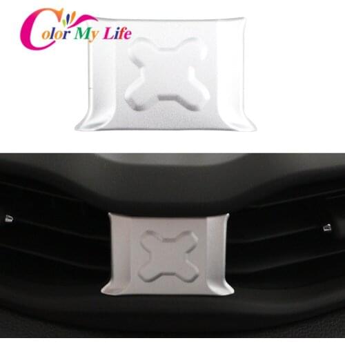 Color My Life Car Front Centre Air Conditioning Vent Panel Cover Trim Sticker for Jeep Renegade 2014 - 2021 Accessories