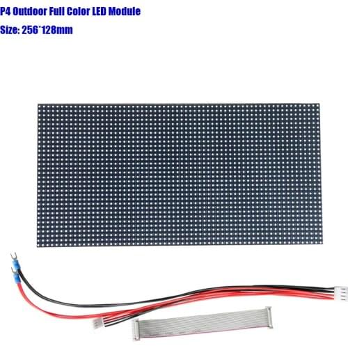 Outdoor P4 SMD1921 256x128mm 1/8S led module can customize size 512*512mm waterproof led display video wall