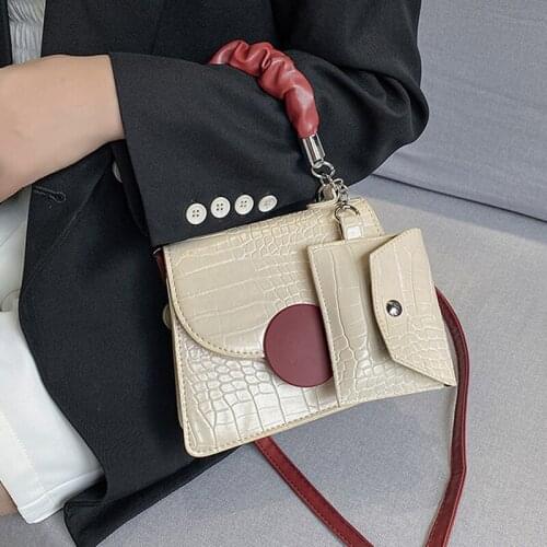 2021 New Style Fashion Textured Bag Casual Western Style Womens Bag Korean-style Fashion Handbag Shoulder Square Sling Bag