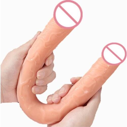 Extra Long Double-headed Dildo Penis Dong Double End Using Vaginal Pussy Anal Massage Plug Women Gay Lesbian Sex Game Products