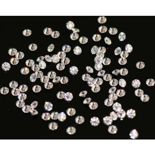 Wholesale Loose Moissanite 2-2.5mm D Color VVS1 Round Excellent Cut Pass Diamond Test Moissanite Beads Wedding Jewelry Making