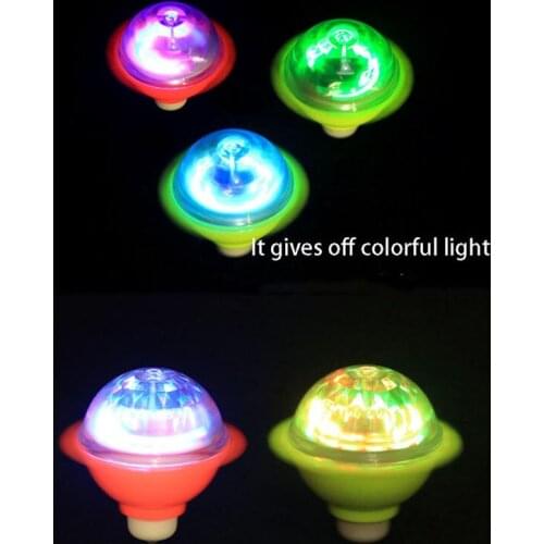 Luminous Toys UFO Gyros Blade Battle Whipping Top Gyroscope Scopperil Lighting Plastic Glow in the Dark 0