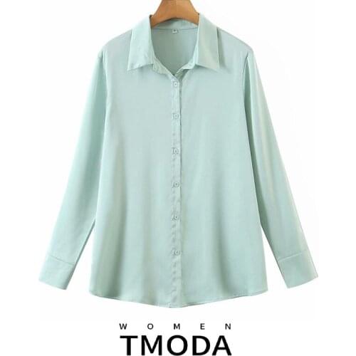 T MODA Womens Satin Shirts