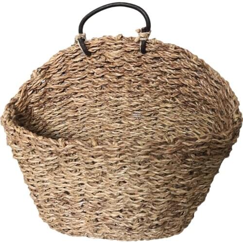 Woven Wall Hanging Flower Storage Basket Decorative Plant Pot Holder for Wall Decor #W0