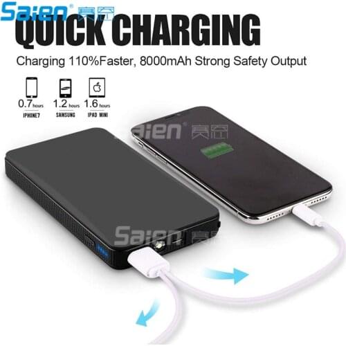 Outdoor Tools Portable Car Jump Starter Kit 6000mAh 400A Peak (Up to 2.5L Gas Car) Ultra-thin Mini Auto Battery Booster Jumper