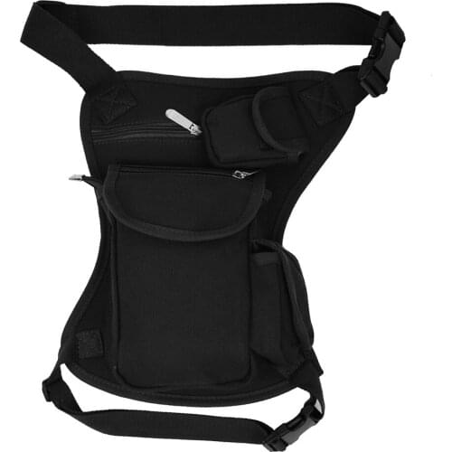 Waterproof Canvas Drop Leg Bag for Men Thigh Hip Bum Belt Leg Fanny Pack Waist Travel Riding Motorcycle Crossbody Shoulder Bags